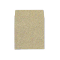 6.5 SQ Square Flap Envelope Liners Glitter Gold