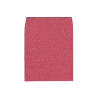 6.5 SQ Square Flap Envelope Liners Glitter Red