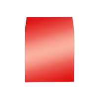 6.5 SQ Square Flap Envelope Liners Mirror Red