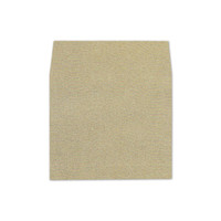 A7 Square Flap Envelope Liners Glitter Gold