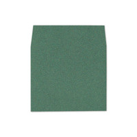 A7 Square Flap Envelope Liners Glitter Green