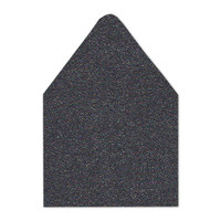 A7 Euro Flap Envelope Liners Glitter Black Diamond