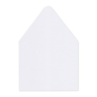 A7 Euro Flap Envelope Liners White Frost