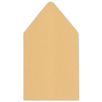 6.5 SQ Euro Flap Envelope Liners Gold