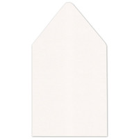 6.5 SQ Euro Flap Envelope Liners Snow White