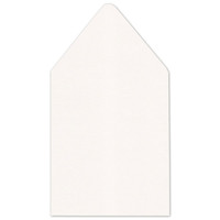 6.5 SQ Euro Flap Envelope Liners Snow White