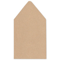 6.5 SQ Euro Flap Envelope Liners Straw Kraft