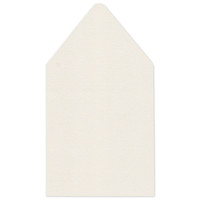 6.5 SQ Euro Flap Envelope Liners White Gold