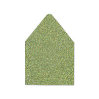 A2 Euro Flap Envelope Liners Glitter Absinthe