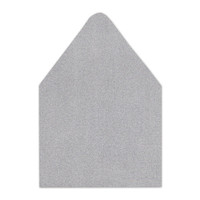 A6 Euro Flap Envelope Liners Glitter Silver
