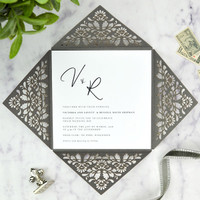 Damask Laser Petal Fold (6x6)