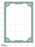 Bracket Laser Invitation Frame