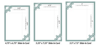 Eyelet Corners Invitation Slide-in Card