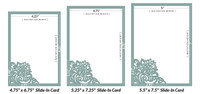 Shabby Rose Invitation Slide-in Card