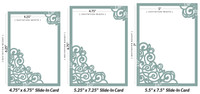 Swirls Corners Invitation Slide-in Card