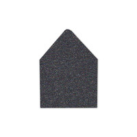 RSVP Euro Flap Envelope Liners Glitter Black Diamond