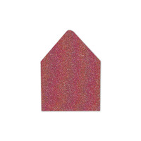 RSVP Euro Flap Envelope Liners Glitter Crimson