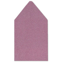 6.75 SQ Euro Flap Envelope Liners Glitter Pink Sapphire