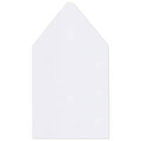 6.75 SQ Euro Flap Envelope Liners White Frost