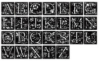 Ornate Alphabet Seals