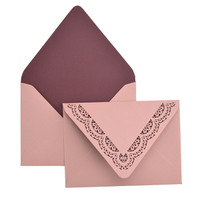 Full Flap Inner A7 Euro Flap Envelope Liners Ruby