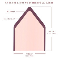 Full Flap Inner A7 Euro Flap Envelope Liners Silver