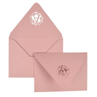 Floral Monogram A7 Ungummed Laser Cut Envelope