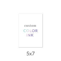 5x7 Printed Card -  Color Ink Upload Your Own Design