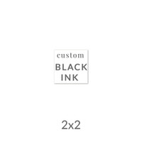 2x2 Printed Card -  Black Ink Upload Your Own Design