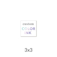 3x3 Printed Card -  Color Ink Upload Your Own Design