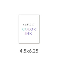 4.5x6.25 Printed Card -  Color Ink Upload Your Own Design