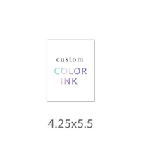 4.25x5.5 Printed Card -  Color Ink Upload Your Own Design