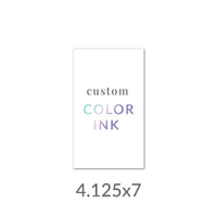 4.125x7 Printed Card -  Color Ink Upload Your Own Design