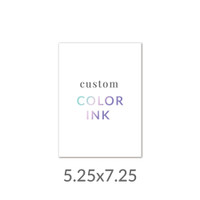 5.25x7.25 Printed Card -  Color Ink Upload Your Own Design