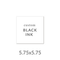 5.75x5.75 Printed Card -  Black Ink Upload Your Own Design
