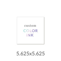5.625x5.625 Printed Card -  Color Ink Upload Your Own Design