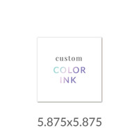 5.875x5.875 Printed Card -  Color Ink Upload Your Own Design