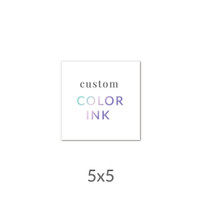 5x5 Printed Card -  Color Ink Upload Your Own Design