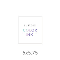 5x5.75 Printed Card -  Color Ink Upload Your Own Design