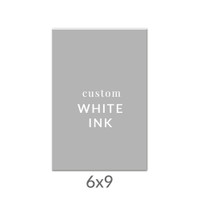6x9 Printed Card -  White Ink Upload Your Own Design