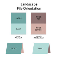 3.5x5 Folded Card Folded Card -  Color Ink Upload Your Own Design