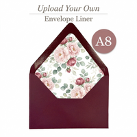 Upload Your Own Design A8 Euro Flap Envelope Liner