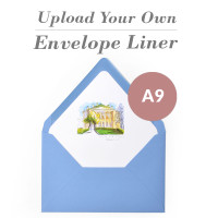 Upload Your Own Design A9 Euro Flap Envelope Liner