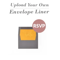 Upload Your Own Design RSVP Square Flap Envelope Liner