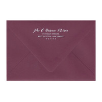 Return Address
  White Ink Printed A8 Euro Flap Envelopes