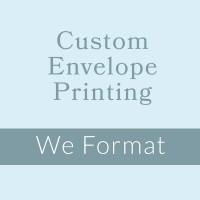 We Format  Color Ink Printed No. 10 We Format