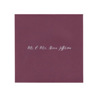 White Ink Printed Inner 6 1/2 Square (Euro Flap) Envelopes