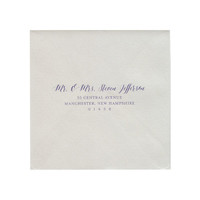 Full Guest Address Color Printed 6 1/2 Euro Flap Envelopes