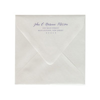 Return Address Color Printed 6 1/2 Square (Euro Flap) Envelopes