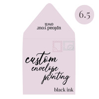 You Format  Black Ink Printed 6.5 SQ Euro Flap You Format